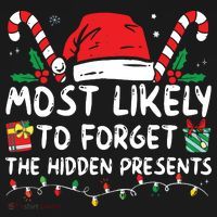 Most Likely To Forget The Hidden Presents Family Christmas Women's Tank Top thumb 5