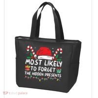 Most Likely To Forget The Hidden Presents Family Christmas Tote Bag thumb 3