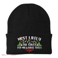 Most Likely To Ask Santa for Milwaukee Tools Christmas Xmas  Beanie thumb 0