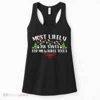 Most Likely To Ask Santa for Milwaukee Tools Christmas Xmas  Women's Tank Top thumb 0