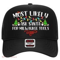 Most Likely To Ask Santa for Milwaukee Tools Christmas Xmas  Hat thumb 0