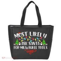 Most Likely To Ask Santa for Milwaukee Tools Christmas Xmas  Tote Bag thumb 0