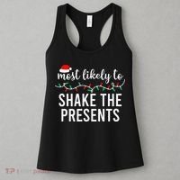 Most Likely To Christmas Matching Family Pajamas Funny Women's Tank Top thumb 3