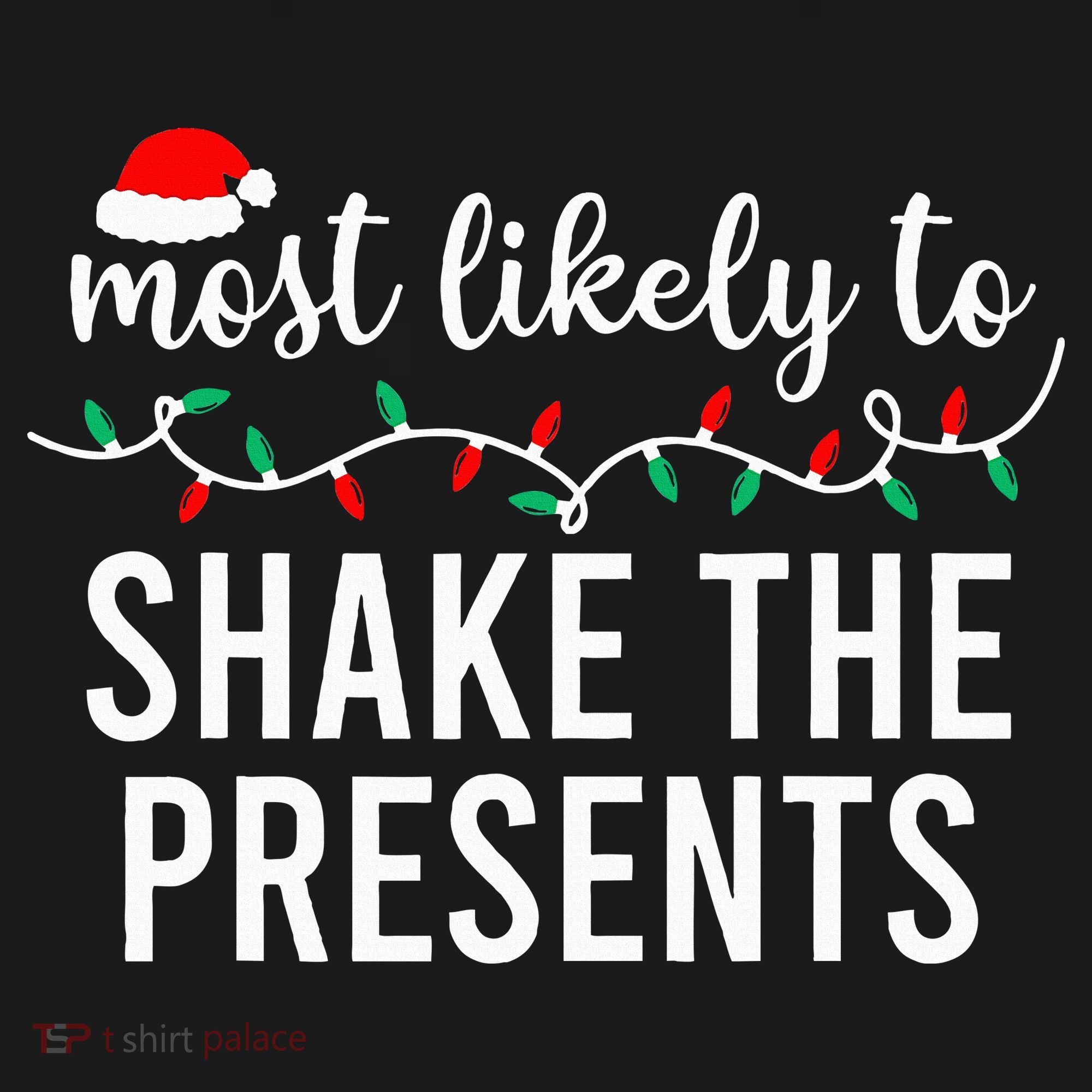 Most Likely To Christmas Matching Family Pajamas Funny Women's Tank Top