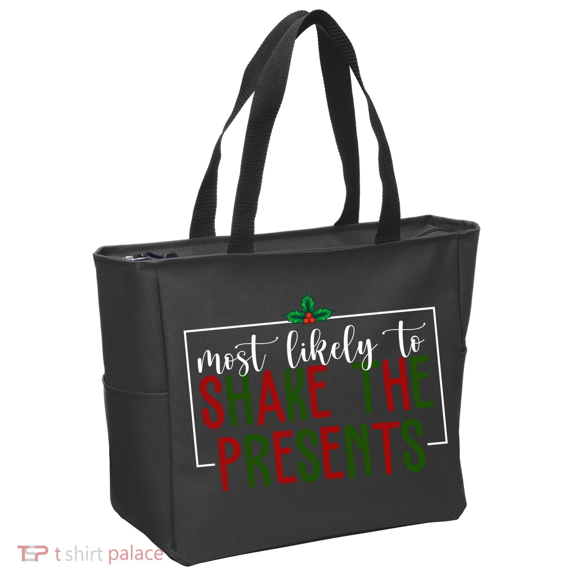 Most Likely To Shake The Presents Christmas Tote Bag