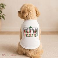 Most Likely To Shake The Presents Christmas Doggie Tank thumb 2