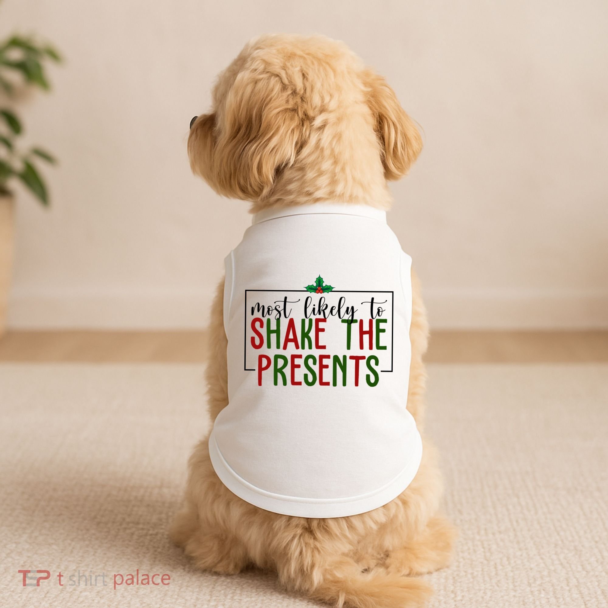 Most Likely To Shake The Presents Christmas Doggie Tank