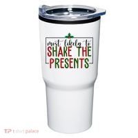 Most Likely To Shake The Presents Christmas Tumbler thumb 0