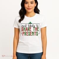 Most Likely To Shake The Presents Christmas Women's T-Shirt thumb 4