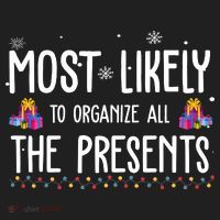 Most Likely To Organize All The Presents Funny Christmas Beanie thumb 2