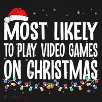 Most Likely To Play Video Games On Christmas Xmas Lights  Hoodie thumb 7