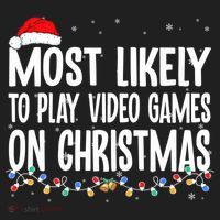 Most Likely To Play Video Games On Christmas Xmas Lights  Tumbler thumb 3