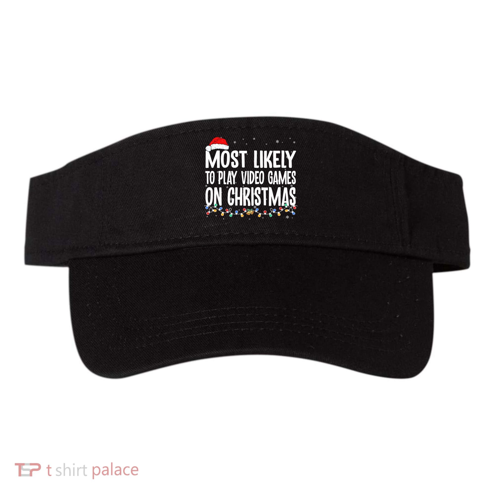 Most Likely To Play Video Games On Christmas Xmas Lights  Visor