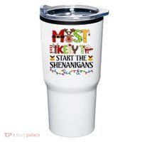 Most Likely To Start The Shenanigans Christmas Family Xmas Tumbler thumb 0