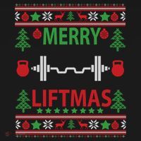 Merry Liftmas Ugly Christmas Sweater Gym Workout Gift Doggie Tank thumb 4