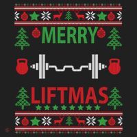 Merry Liftmas Ugly Christmas Sweater Gym Workout Gift Beanie thumb 2