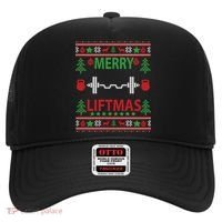 Merry Liftmas Ugly Christmas Sweater Gym Workout Gift Hat thumb 0