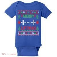 Merry Liftmas Ugly Christmas Sweater Gym Workout Gift Baby Bodysuit thumb 0