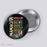 Mother Loving Understanding Patient I Love Mom Mother's Day  Button thumb 0