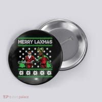 Merry Laxmas Ugly Christmas Lacrosse Santa Reindeer Sweater Sweatshirt Button thumb 0