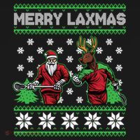 Merry Laxmas Ugly Christmas Lacrosse Santa Reindeer Sweater Sweatshirt Mousepad thumb 1