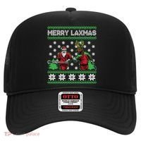 Merry Laxmas Ugly Christmas Lacrosse Santa Reindeer Sweater Sweatshirt Hat thumb 0