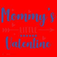 Mommy's Little Valentine Cute Holiday Santa Hat thumb 1