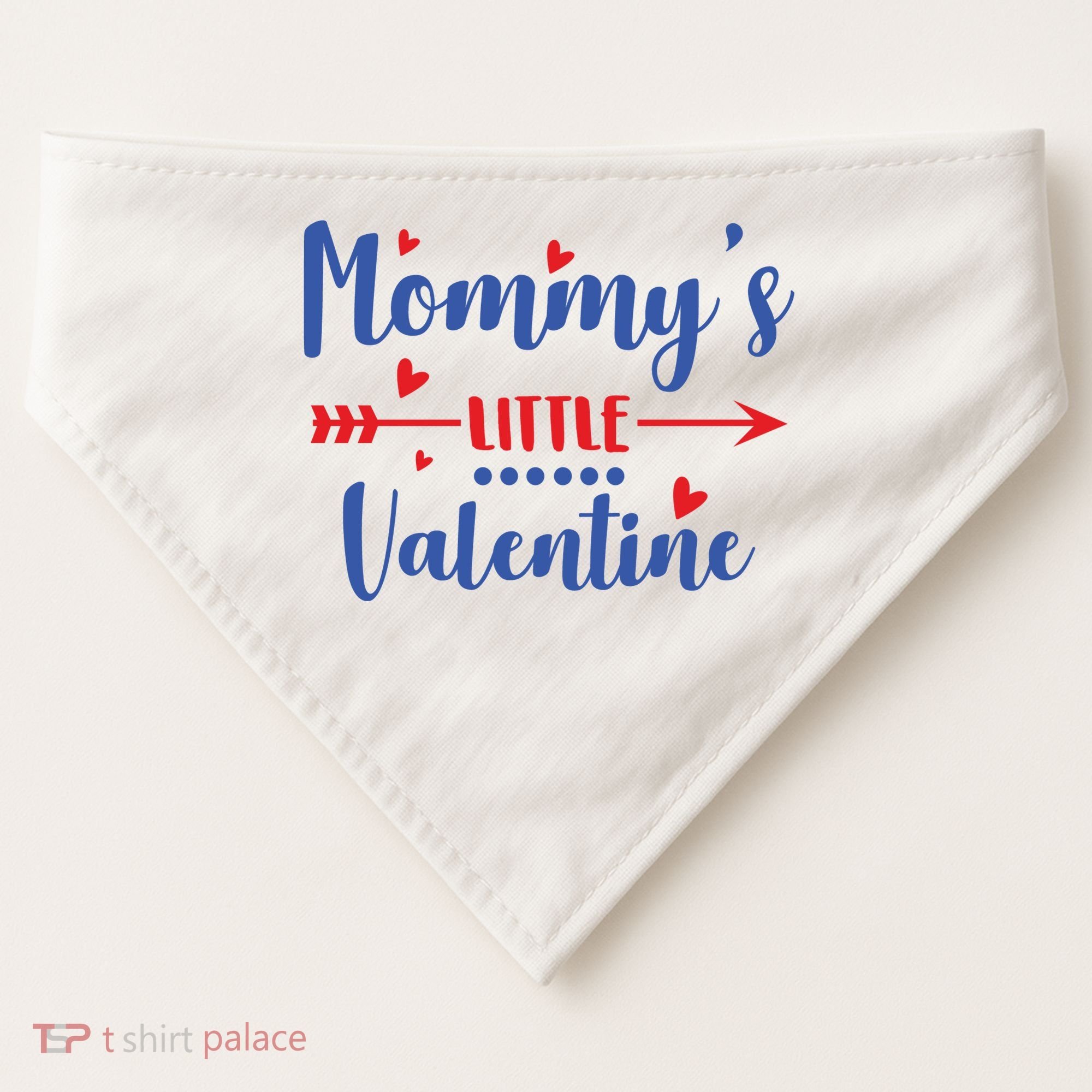 Mommy's Little Valentine Cute Holiday USA-Made Doggie Bandana