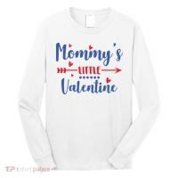 Mommy's Little Valentine Cute Holiday Long Sleeve Shirt thumb 0