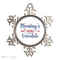 Mommy's Little Valentine Cute Holiday Ornament thumb 0