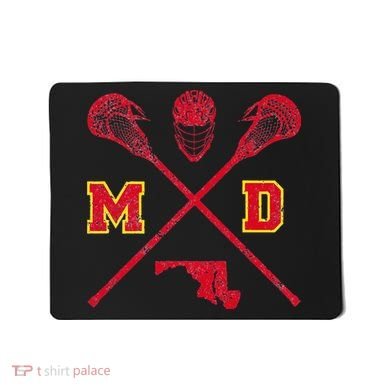 Maryland Lacrosse Vintage Md Lax Weathered Mousepad