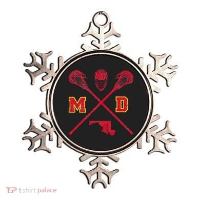 Maryland Lacrosse Vintage Md Lax Weathered Ornament