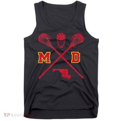 Maryland Lacrosse Vintage Md Lax Weathered Tank Top