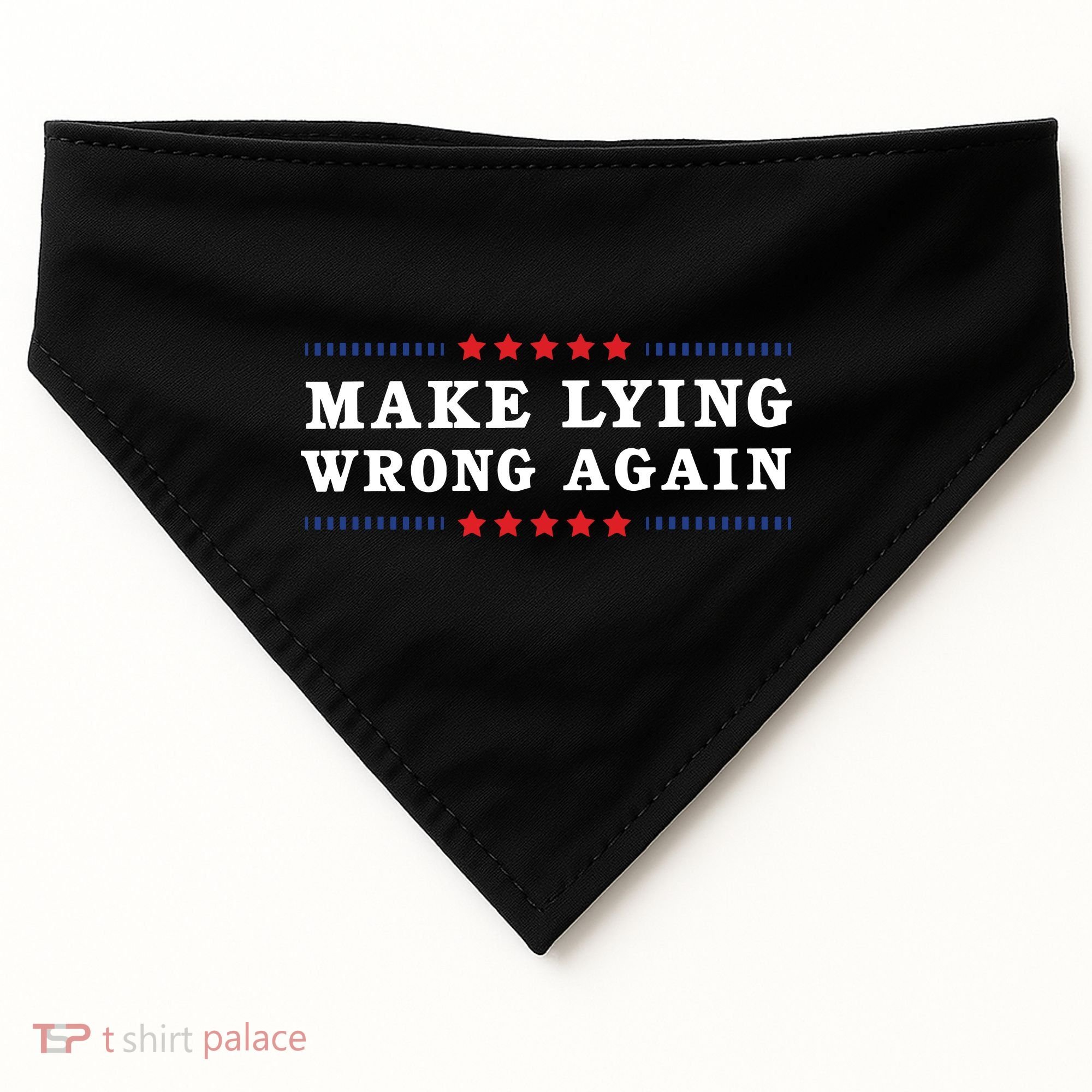 Make Lying Wrong Again Anti Trump USA-Made Doggie Bandana