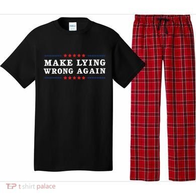 Make Lying Wrong Again Anti Trump Pajama Set