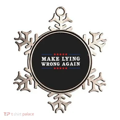 Make Lying Wrong Again Anti Trump Ornament