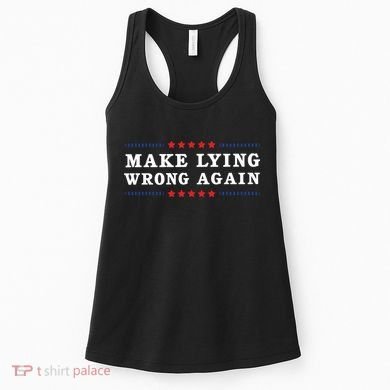 Make Lying Wrong Again Anti Trump Women's Tank Top