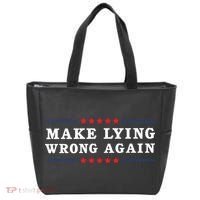 Make Lying Wrong Again Anti Trump Tote Bag thumb 0