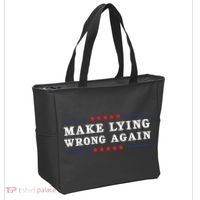 Make Lying Wrong Again Anti Trump Tote Bag thumb 2
