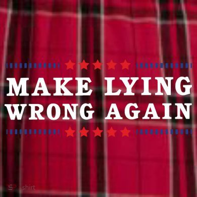 Make Lying Wrong Again Anti Trump Men's Flannel Plaid Pajama Pants