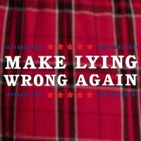Make Lying Wrong Again Anti Trump Men's Flannel Plaid Pajama Pants thumb 2