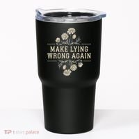 Make Lying Wrong Again Wildflowers Anti Trump Subtle Protest Tumbler thumb 0