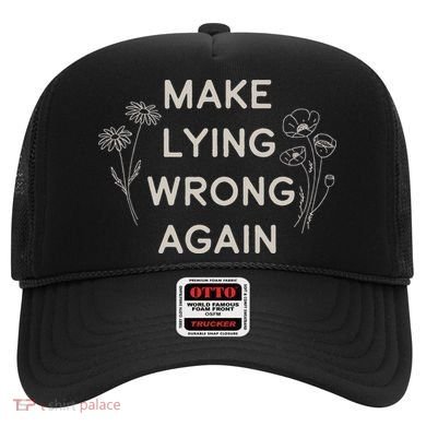 Make Lying Wrong Again Wildflowers Anti Trump Subtle Protest Hat