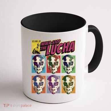 Mexican Lucha Wrestling Coffee Mug back