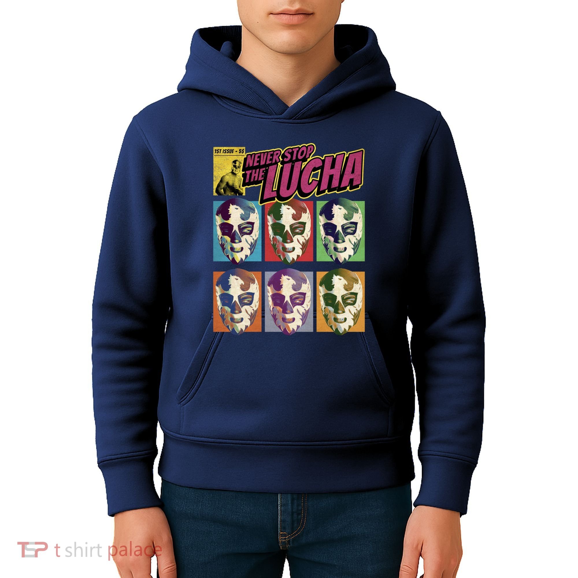 Mexican Lucha Wrestling Kids Hoodie