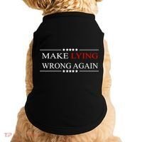 Make Lying Wrong Again Anti Trump Political Doggie Tank thumb 0