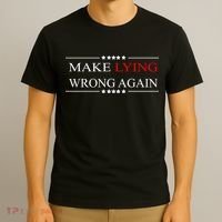 Make Lying Wrong Again Anti Trump Political T-Shirt thumb 3