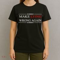 Make Lying Wrong Again Anti Trump Political T-Shirt thumb 4