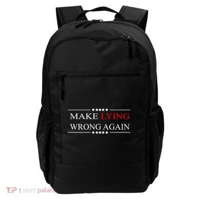 Make Lying Wrong Again Anti Trump Political Backpack