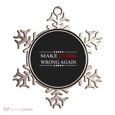 Make Lying Wrong Again Anti Trump Political Ornament